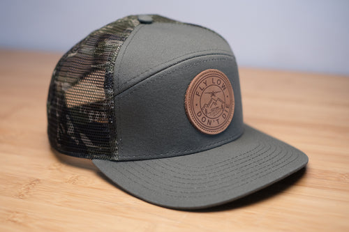 Fly Low Leather Patch Hat